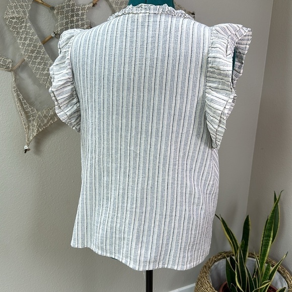 Gilli brand linen blend popover top SZ 2X - Picture 2 of 9